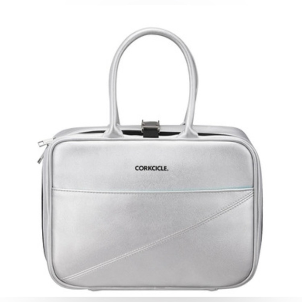 Corkcicle Baldwin Boxer Insulated Lunch Bag Silver